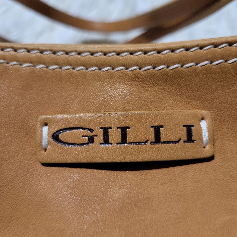 GILLI ViadellaSpigas Leather Tote Bag with Animal Print - Made in Italy - Picture 3 of 16
